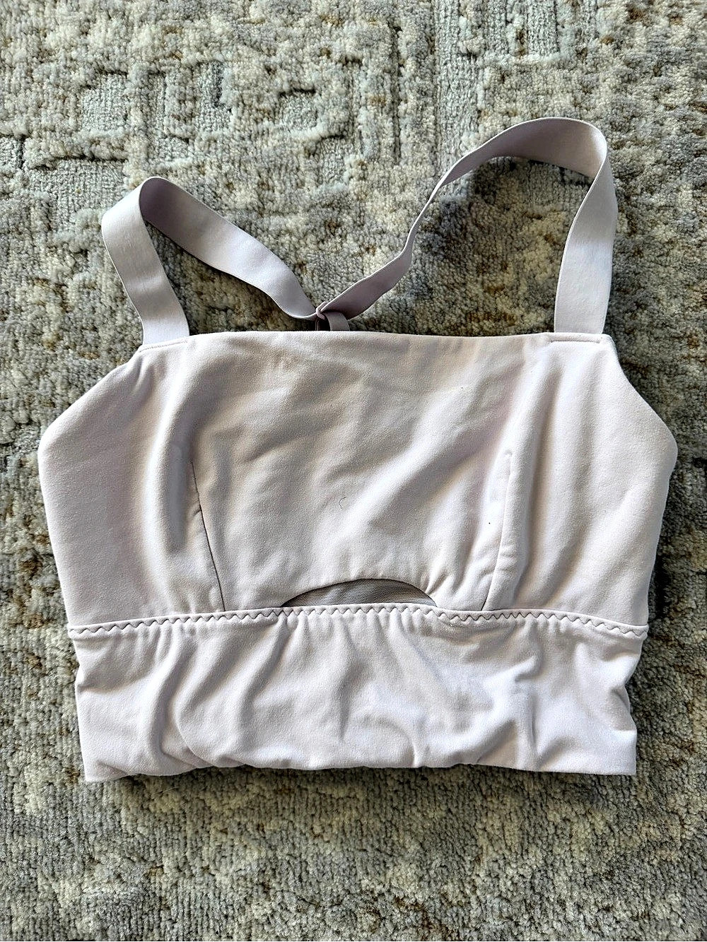 Athleta Conscious Crop Sports Bra Pink XS